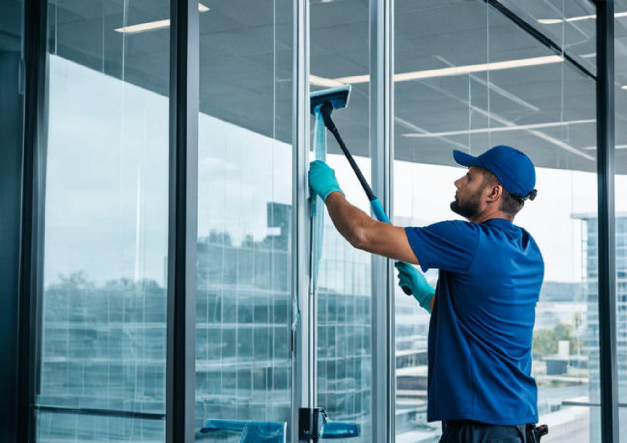 Squeegee cleaning action